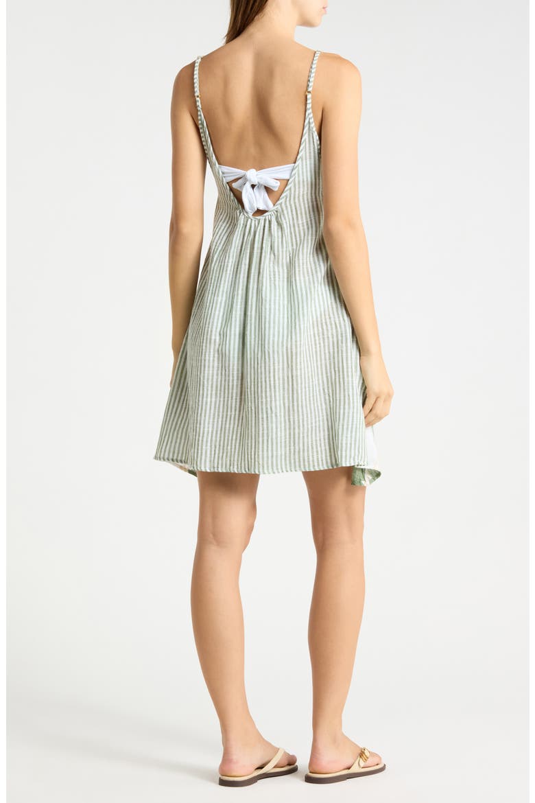 Striped Cover-Up Dress, Alternate, color, GREEN STRIPE