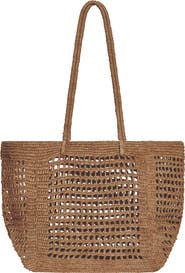 Vitamin A® Ora Raffia Tote