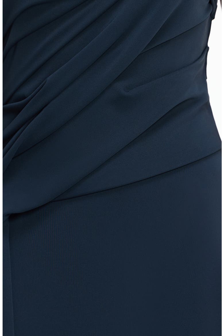 Genesis Strapless Gown, Alternate, color, BLUE STEEL