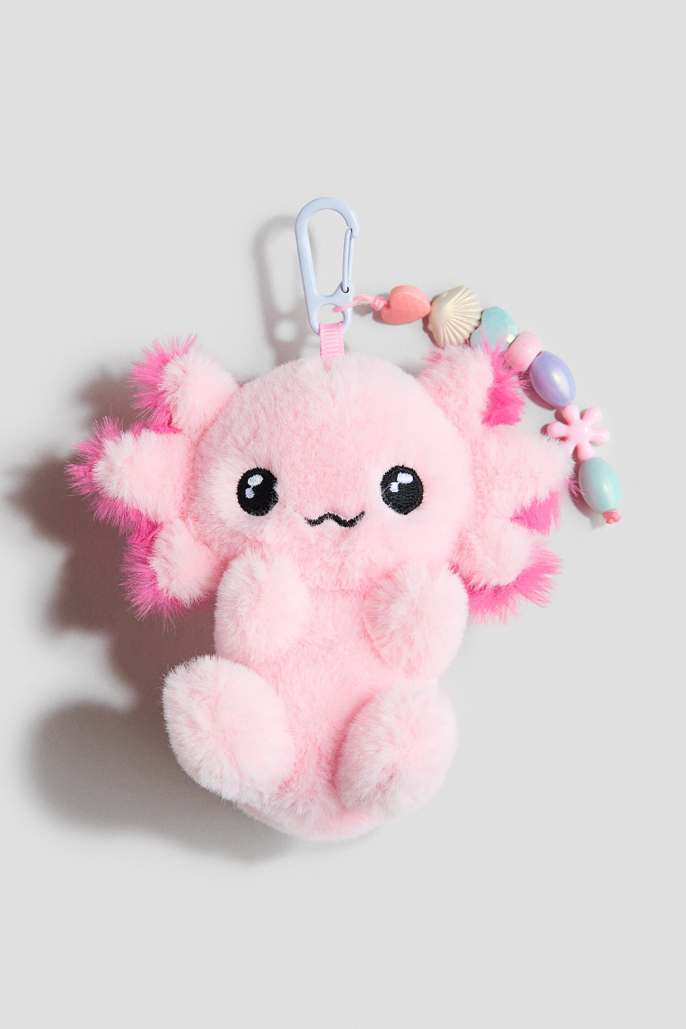 Soft Toy Bag Charm, Main, color, Light pink
