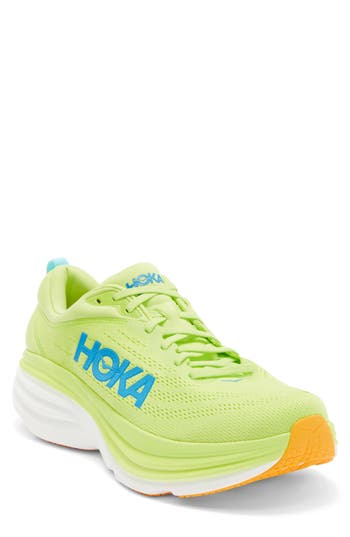 Hoka Bondi 8 Running Shoe In Green