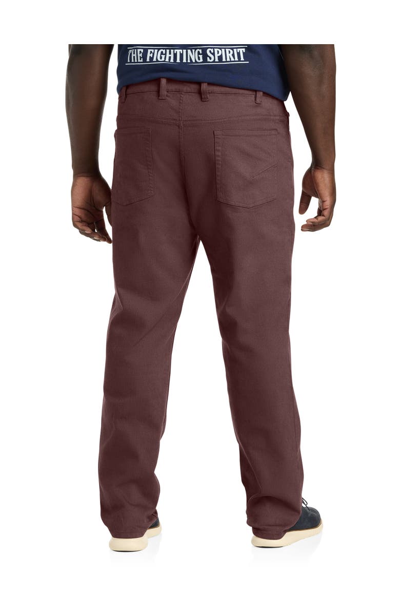 True Nation by DXL Athletic-Fit 5-Pocket Everyday Stretch Twill Pants, Alternate, color, Bitter Chocolate