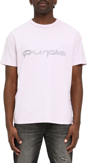 Inside Out Texture Cotton Jersey Graphic T-Shirt