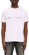 PURPLE BRAND Inside Out Texture Cotton Jersey Graphic T-Shirt