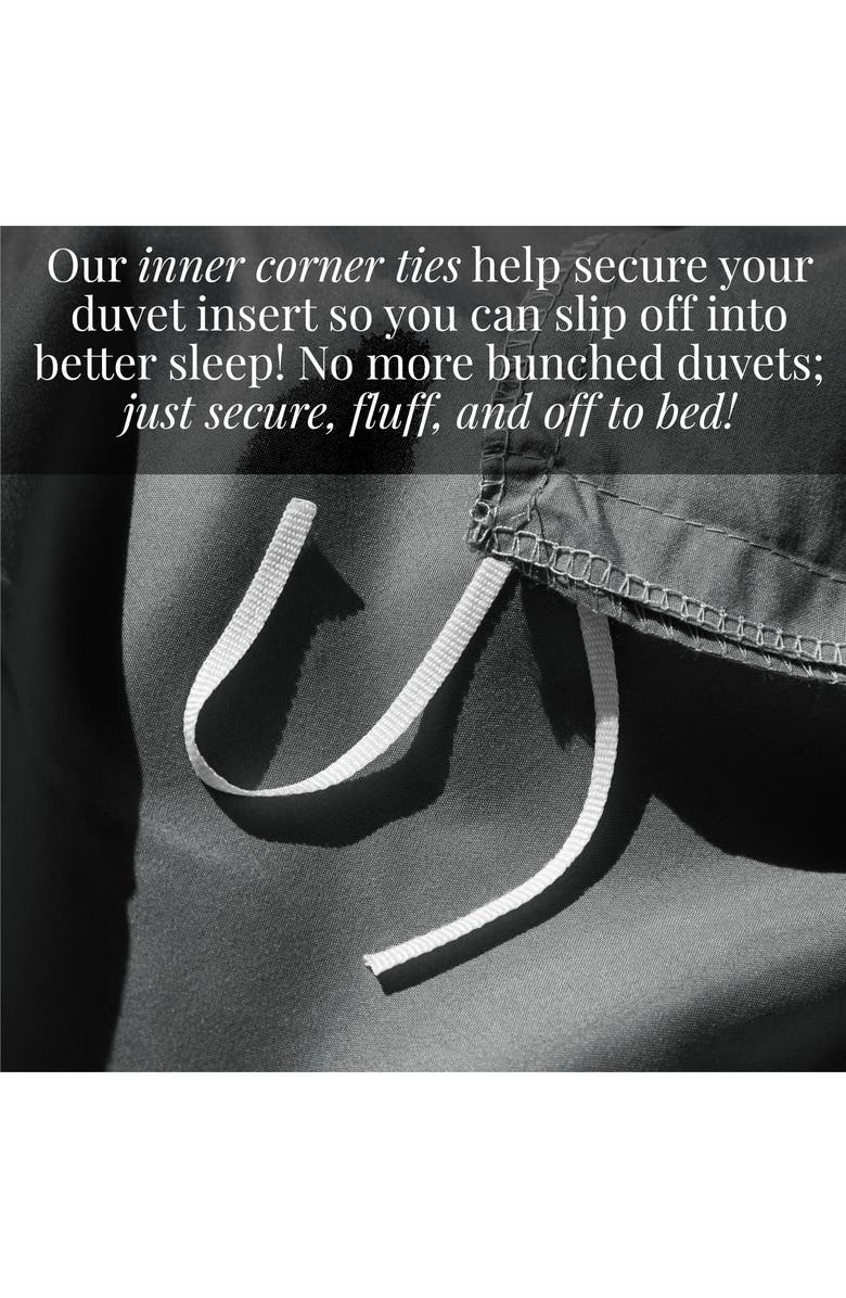 SOUTHSHORE FINE LINENS Vilano Springs Duvet Cover Set, Alternate, color, Slate