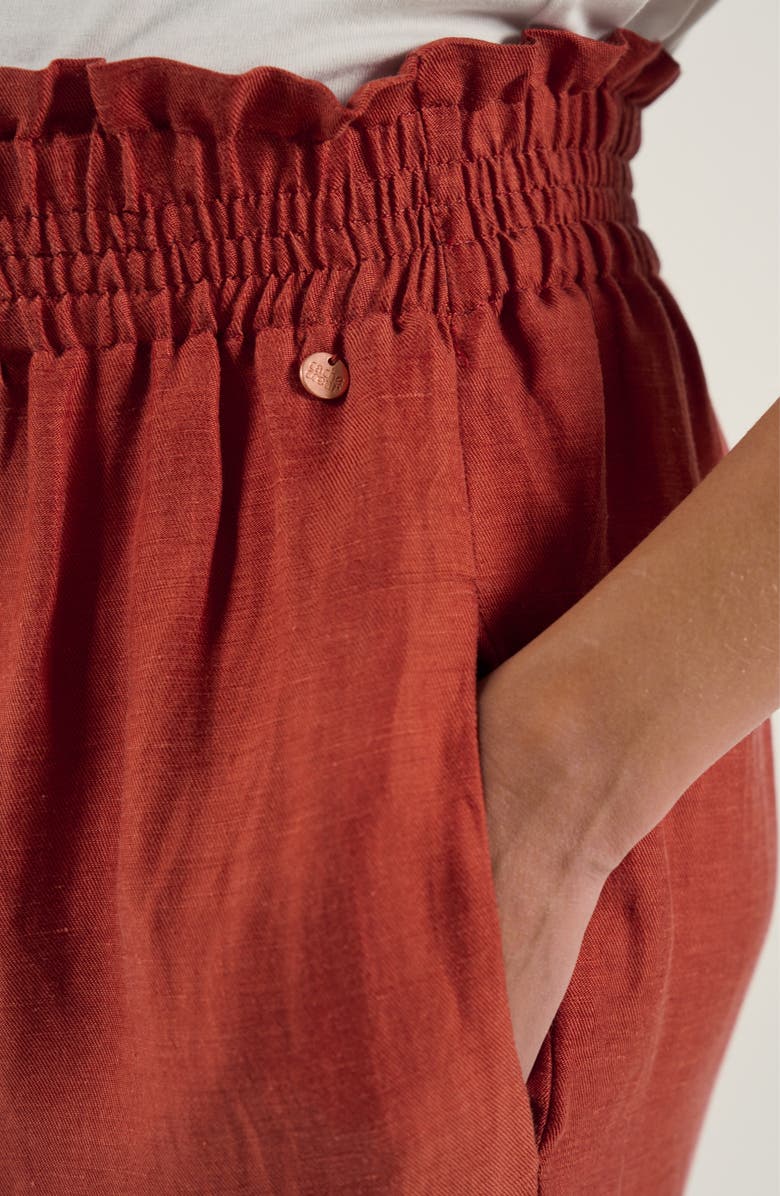 Cache Coeur Maternity Twill Smock Pants Sahel, Alternate, color, Copper