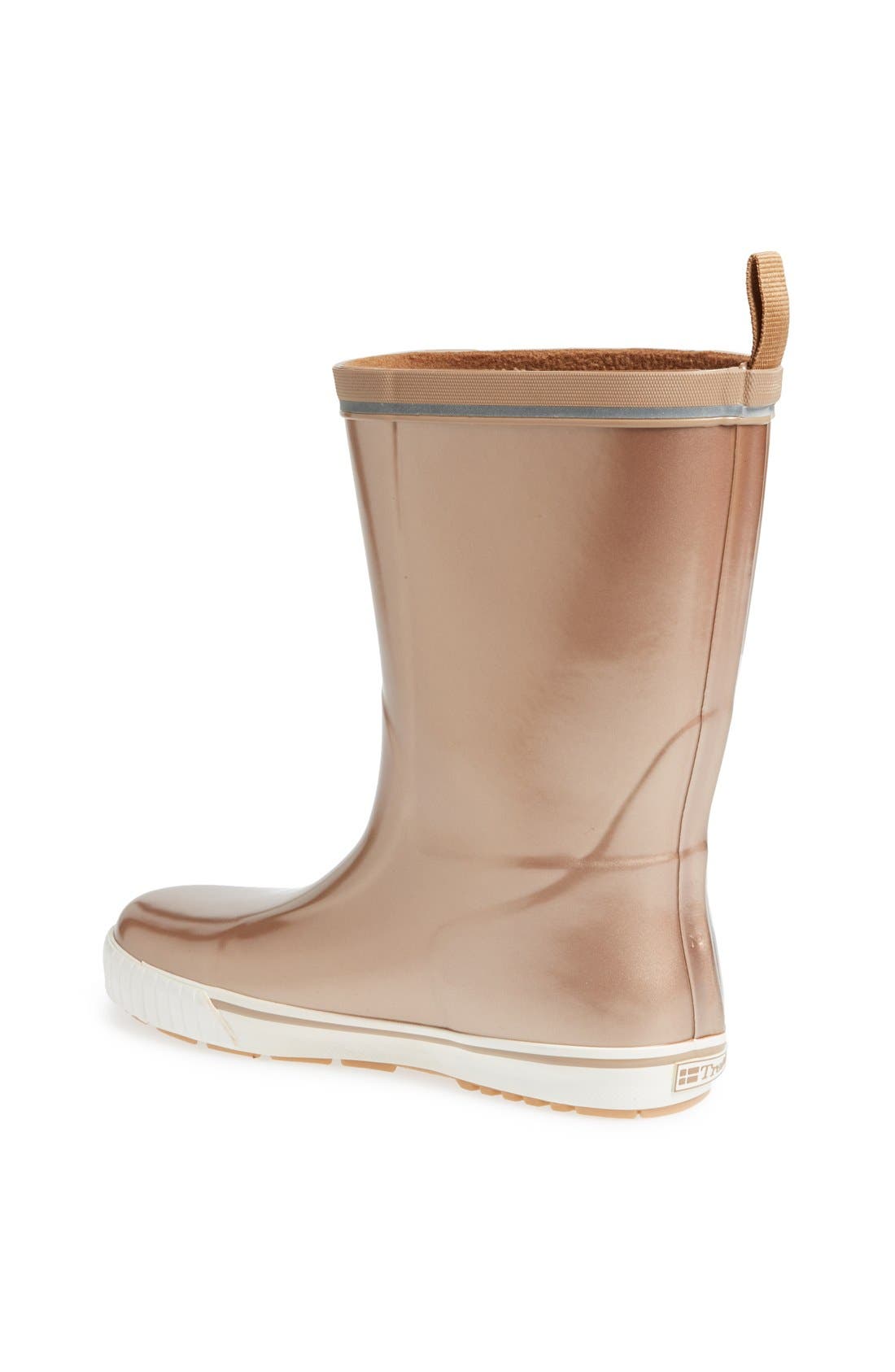 'Skerry Metallic' Rain Boot, Alternate, color, ROSE GOLD