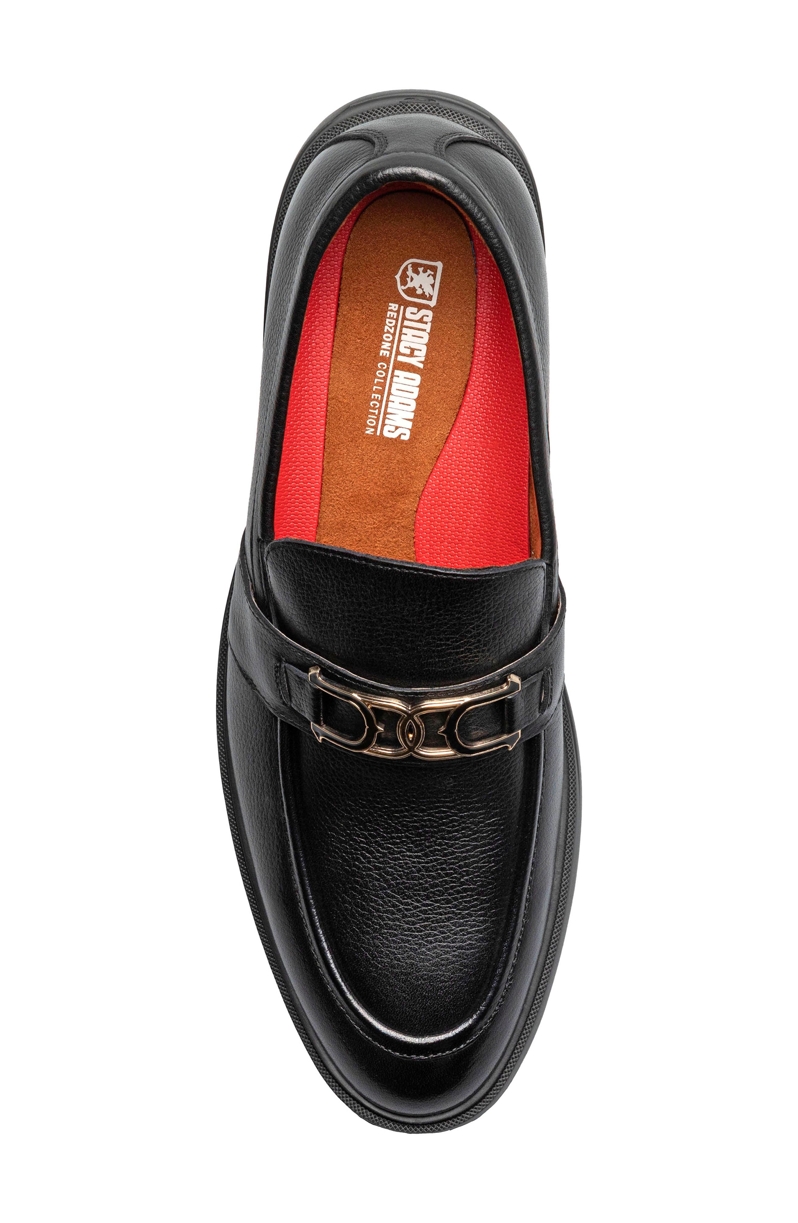 Stacy Adams Todridge Apron Toe Bit Loafer, Alternate, color, Black Tumble