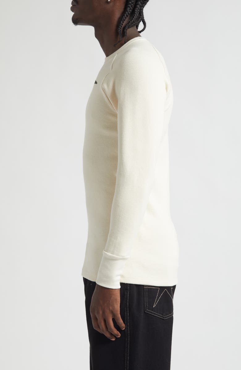 PHIPPS Logo Long Sleeve Waffle Knit T-Shirt, Alternate, color, Ivory