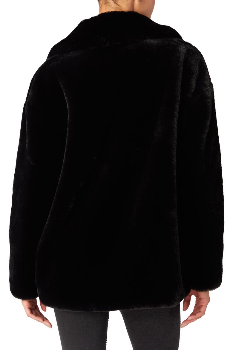 Faux Fur Coat, Alternate, color, FUZZY PAWS