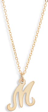 Set & Stones Gianna Initial Pendant Necklace