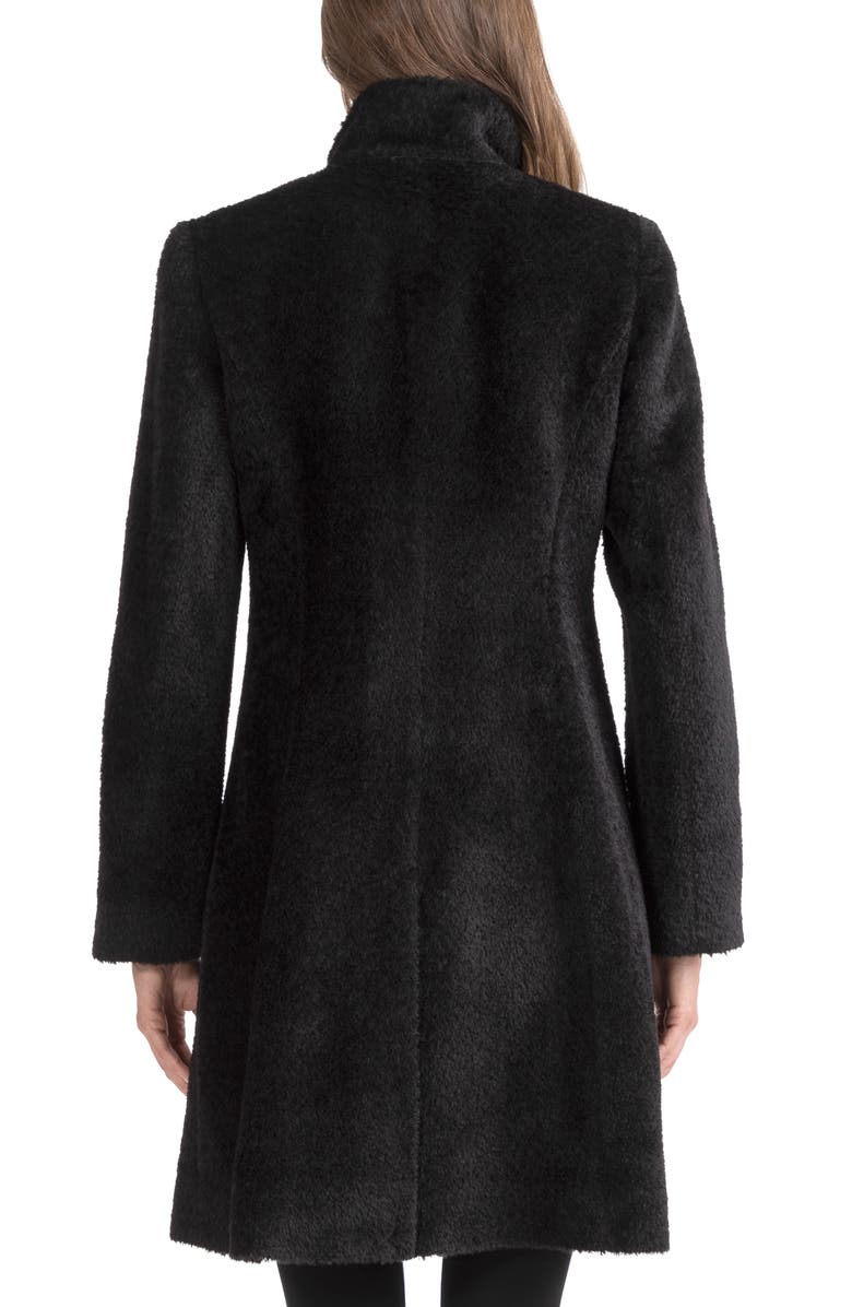 Sofia Cashmere Stand Collar Shaped Alpaca & Wool Blend Coat, Alternate, color, 