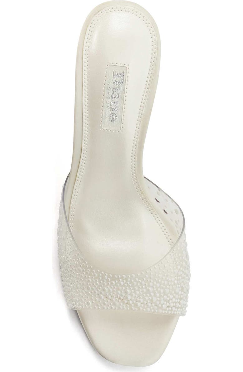 Dune London Moonlit Slide Sandal, Alternate, color, Ivory-Synthetic