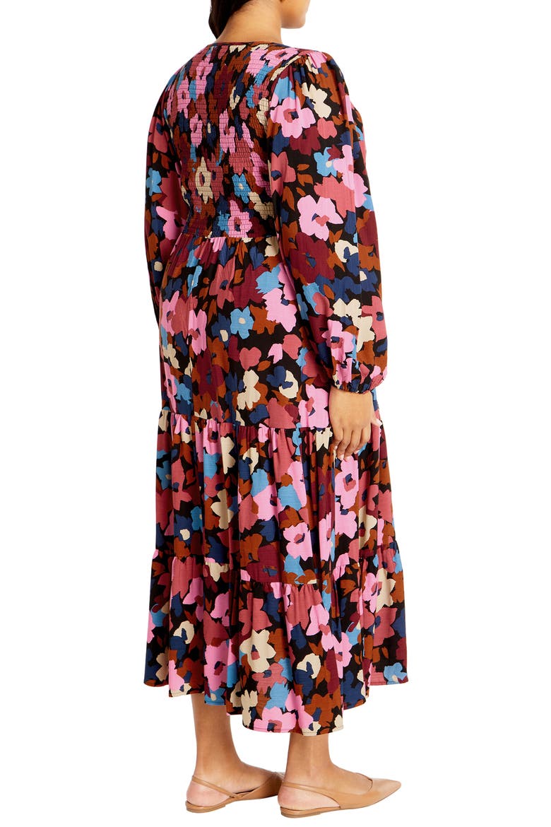 Jayden Long Sleeve Tiered Dress, Alternate, color, SUGAR COATED