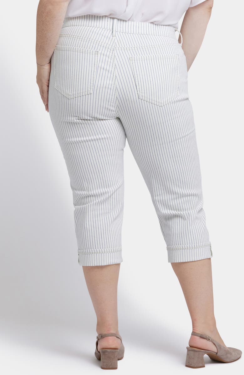 NYDJ Marilyn Stripe Straight Leg Capri Jeans, Alternate, color, Palencia Stripe