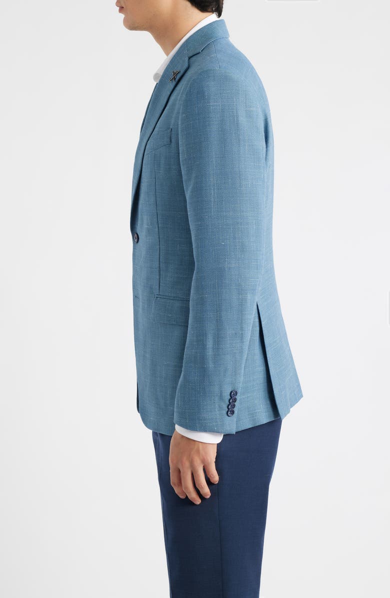John Varvatos Star USA Bleecker Wool Blend Sport Coat, Alternate, color, Blue