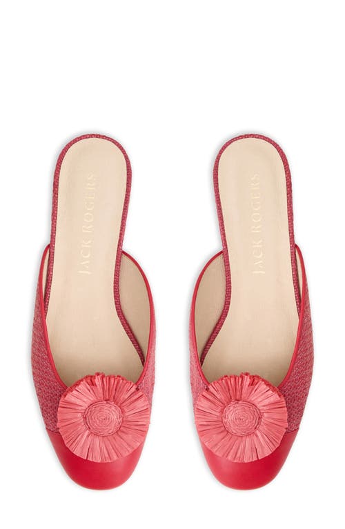 Jack Rogers Women's Tinsley Mule Flats In Fire Red/fire Red