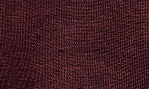 Mango V-neck Sweater With Scarf In Burgundy