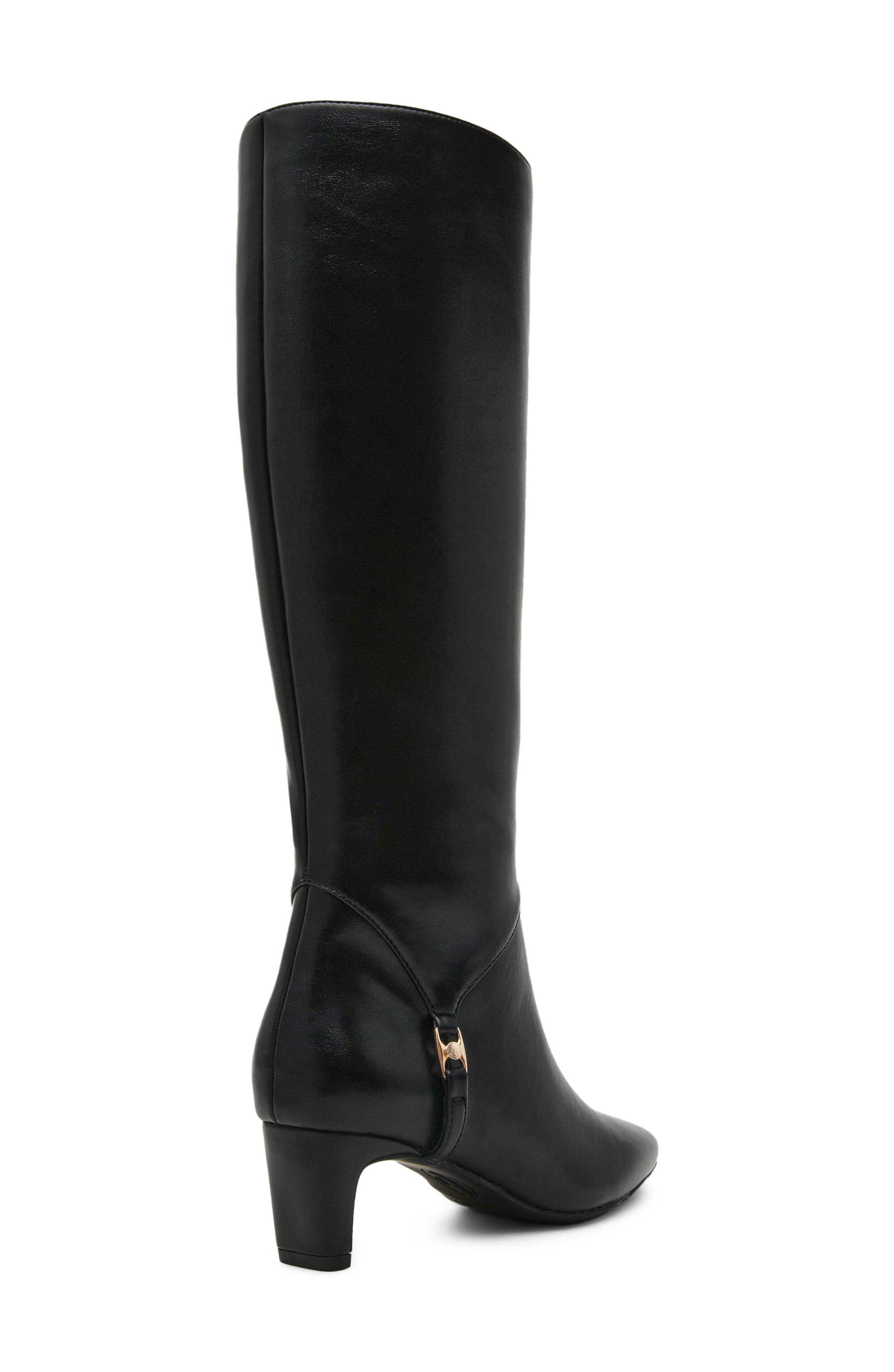 Iskra Knee High Boot, Alternate, color, BLACK-SBLK