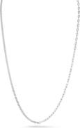GLAZE JEWELRY Sterling Silver Mixed Chain Necklace