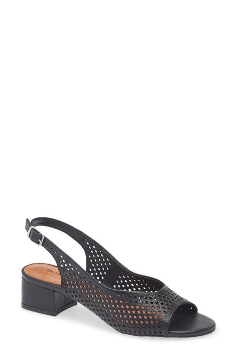 Botelsa Perforated Open Toe Slingback Pump (Women)