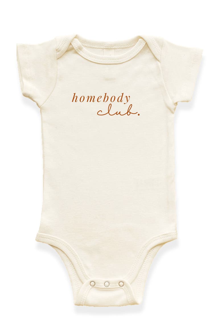 Homebody Club Organic Baby Bodysuit, Main, color, Natural