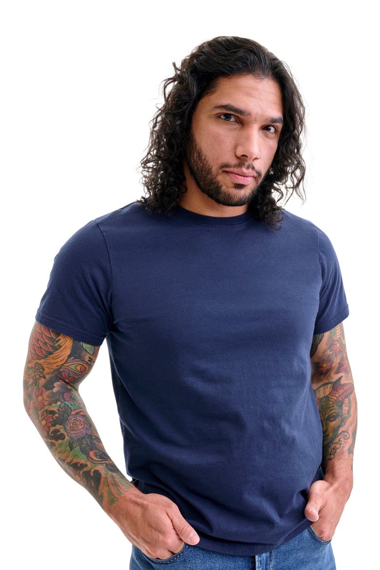 Unisex Fit Classic Tee, Alternate, color, Navy