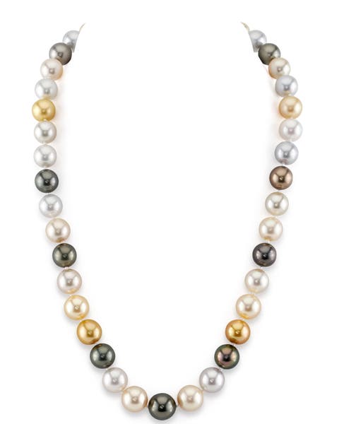 9-11mm South Sea Multicolor Pearl Necklace - Premier AAAA Quality
