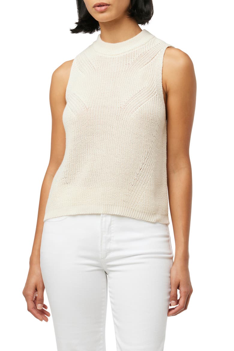 Cotton Sweater Tank Top, Main, color, IVORY