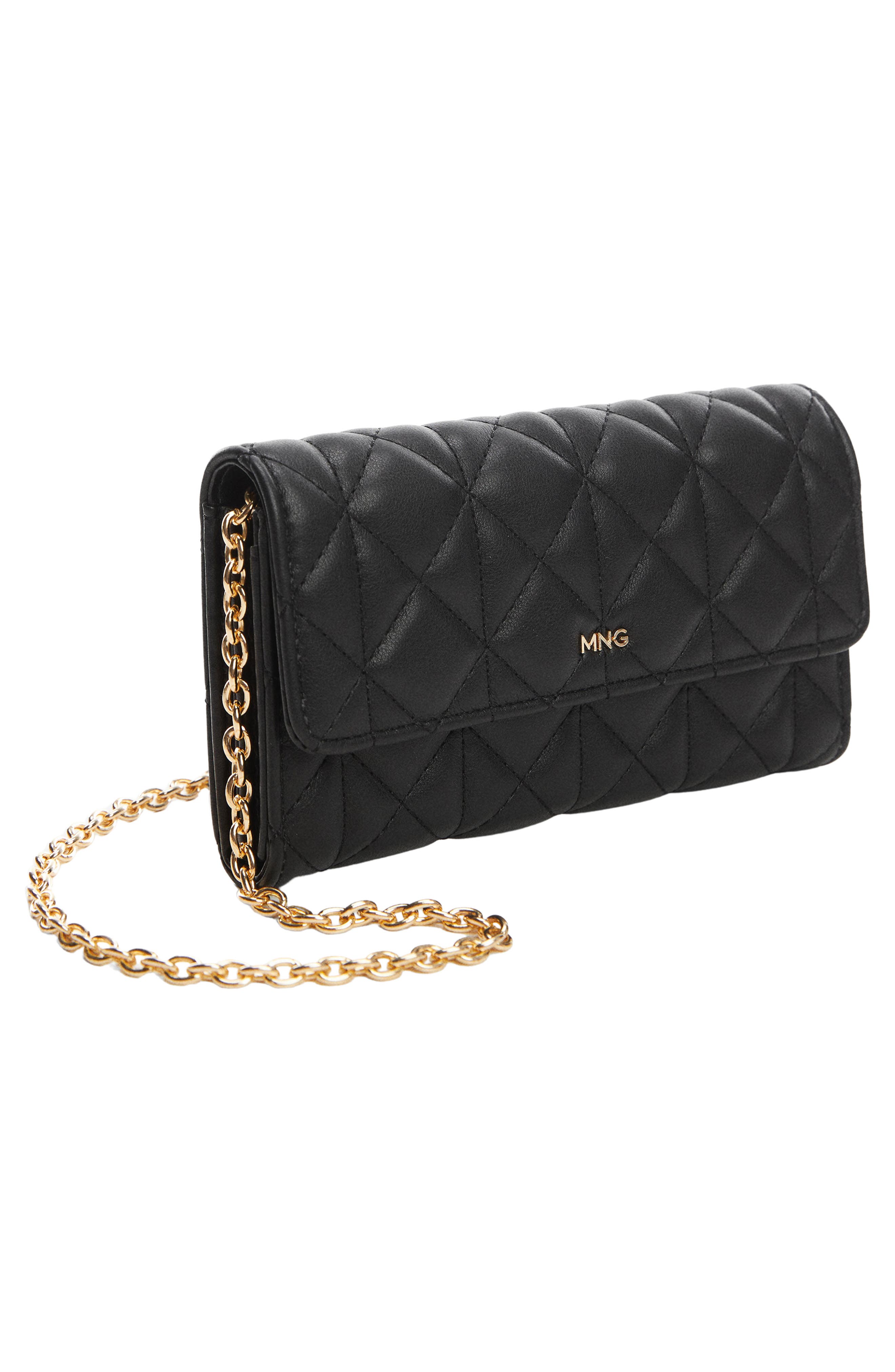 MANGO Quilted Crossbody Bag, Alternate, color, 