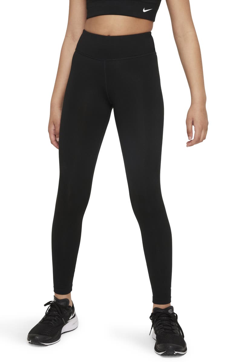 Nike Kids' One Luxe Dri-FIT Leggings, Alternate, color, 