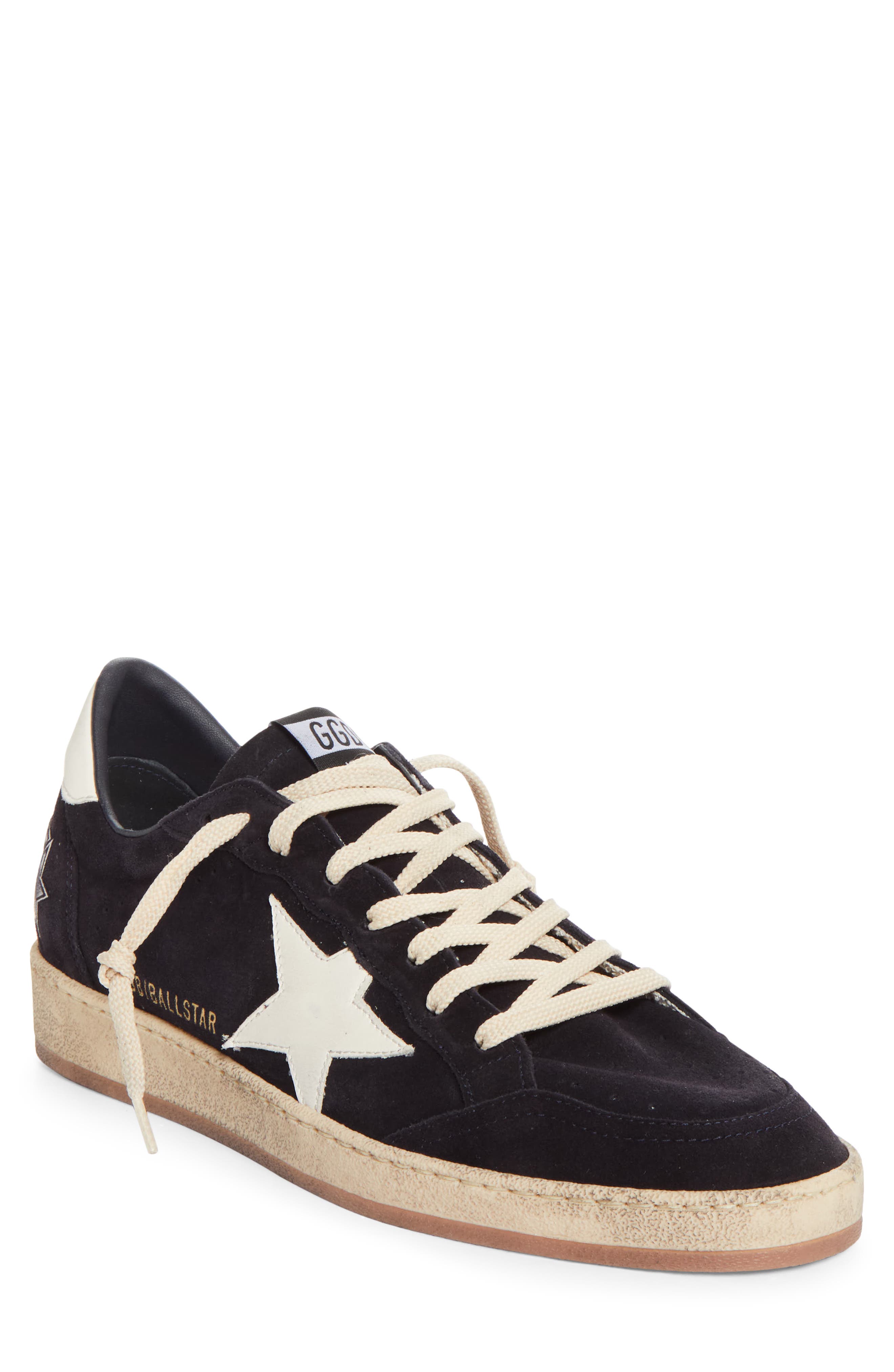 Golden Goose Ball Star Sneaker, Main, color, Dark Blue/White