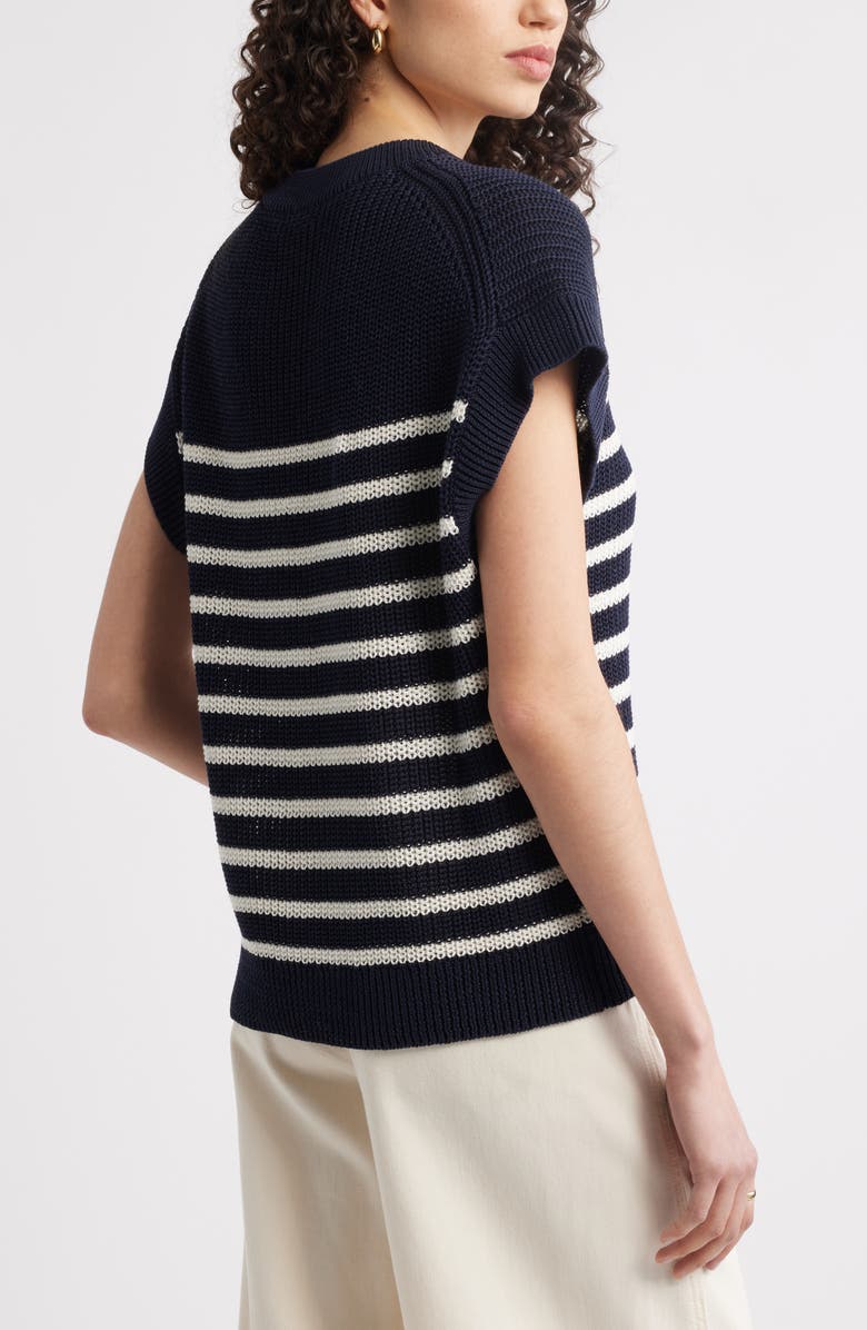 Nordstrom Crewneck Sweater, Alternate, color, Navy- Ivory T Lake Stripe