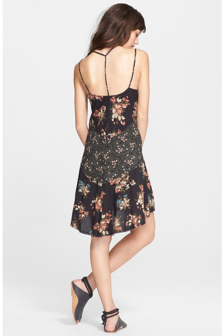 'Crescent' Print Slipdress, Alternate, color, CARBON COMBO