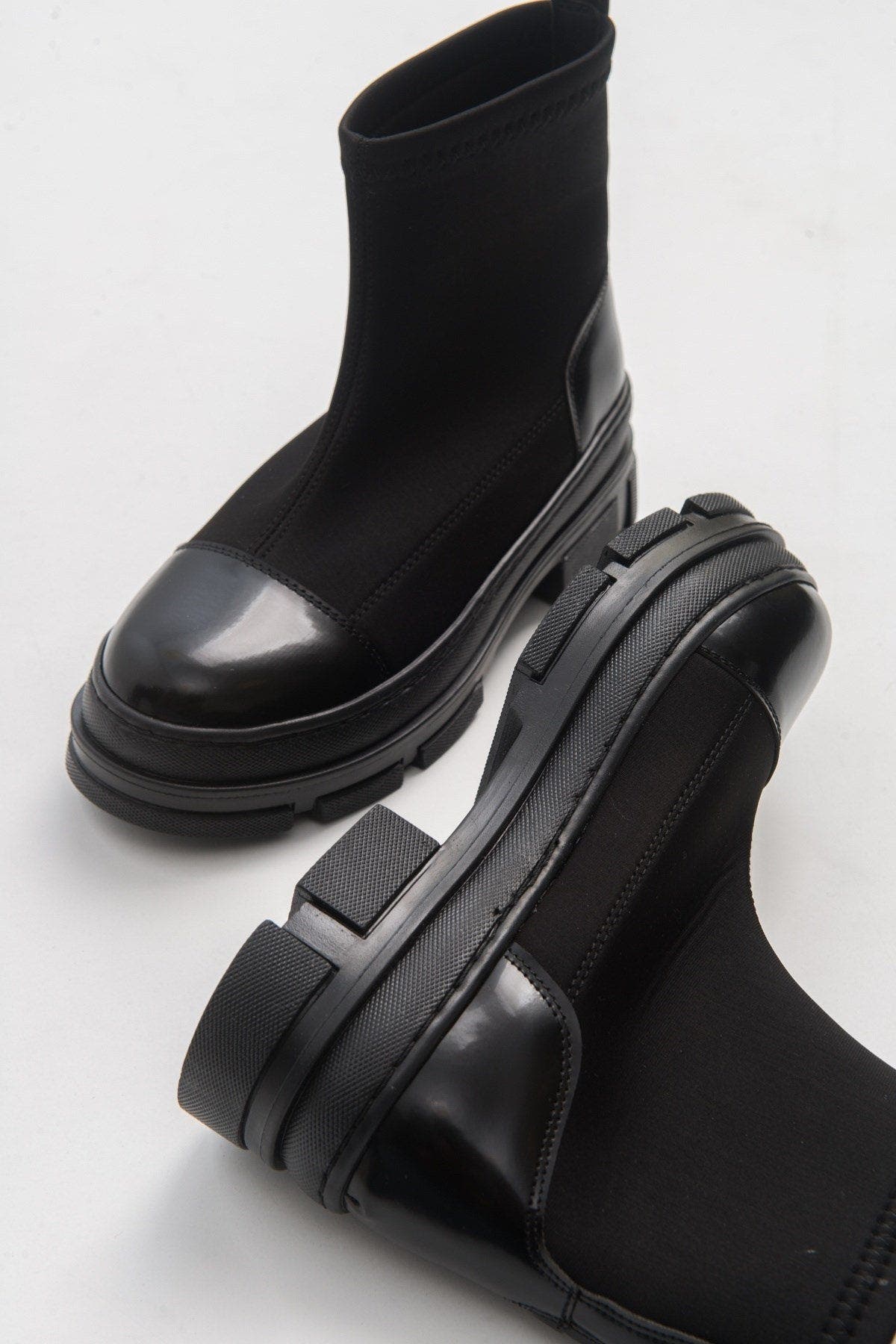 Bendis Scuba Boot, Alternate, color, Black Faux Leather
