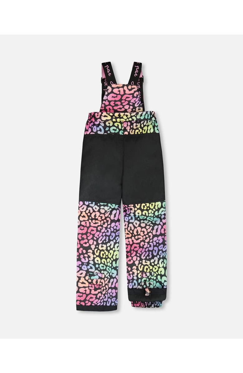 Deux par Deux Girl Two-Piece Play Snowsuit, Alternate, color, Rainbow Leopard