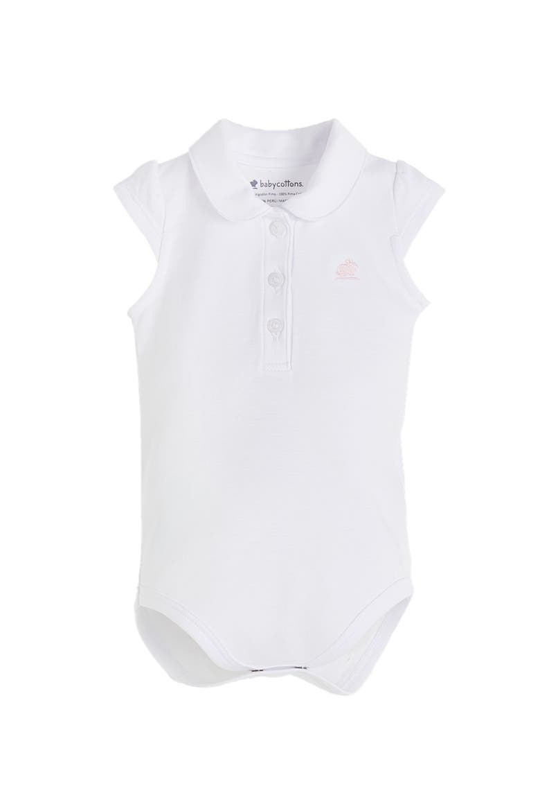 Pima Colors Bodysuit for Infant, Main, color, White