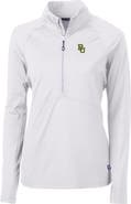 Cutter & Buck Women's Cutter & Buck White Baylor Bears Adapt Eco Knit Half-Zip Pullover Jacket