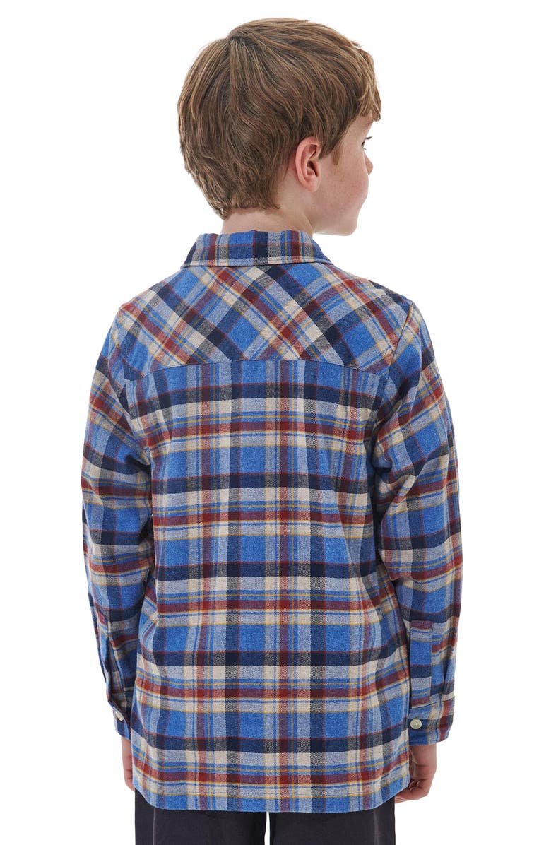 Barbour Kids' Holystone Plaid Cotton Button-Up Shirt, Alternate, color,