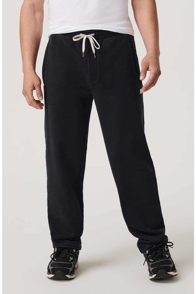 Seaside Relaxed Organic Cotton Blend Sweatpants, Main, color, BLACK