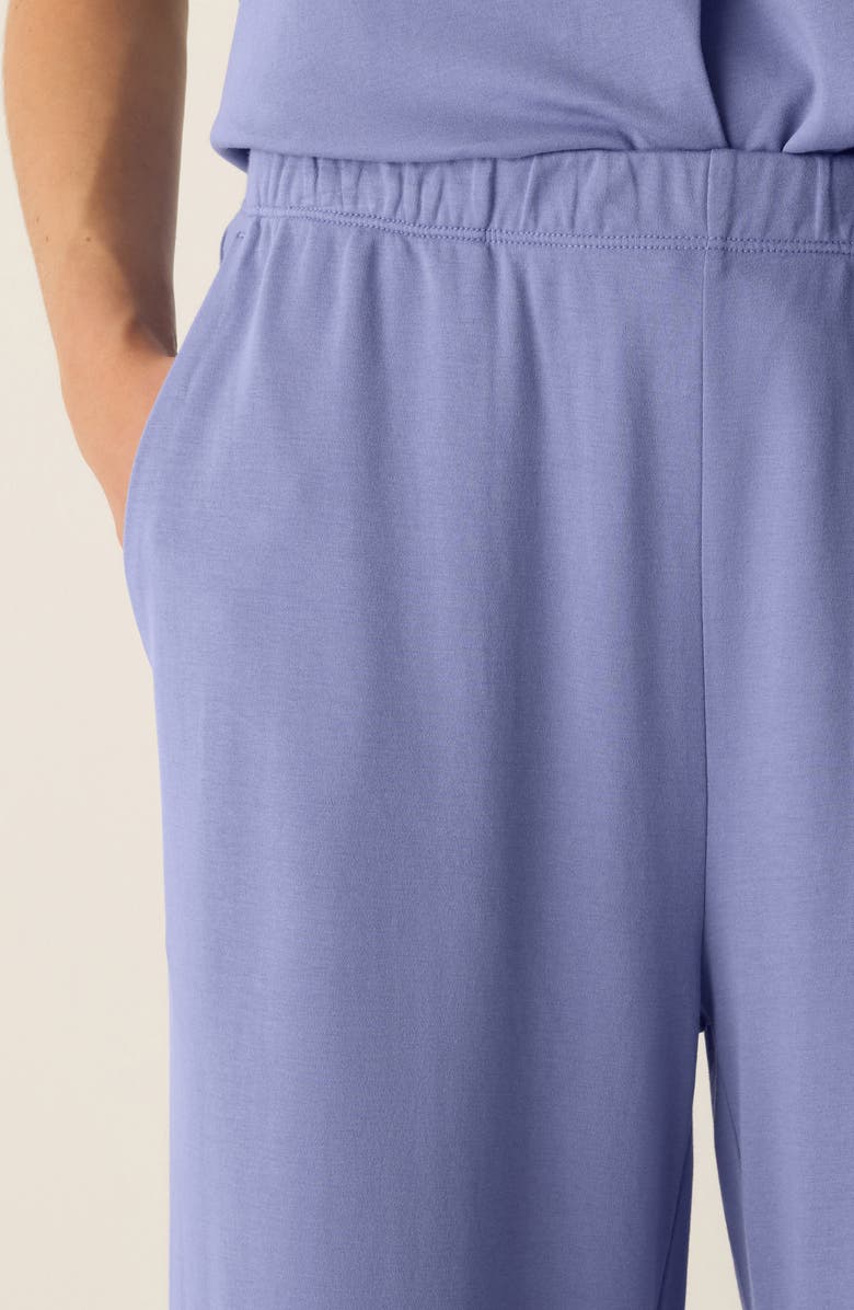 Eileen Fisher Organic Cotton Wide Leg Lounge Pants, Alternate, color, Periwinkle