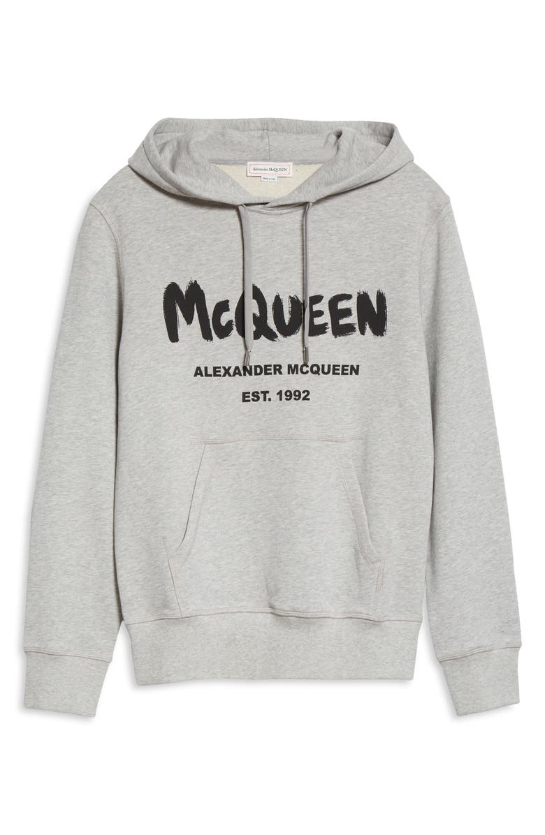 McQueen Alexander McQueen Men's Graffiti Logo Hoodie, Alternate, color, 