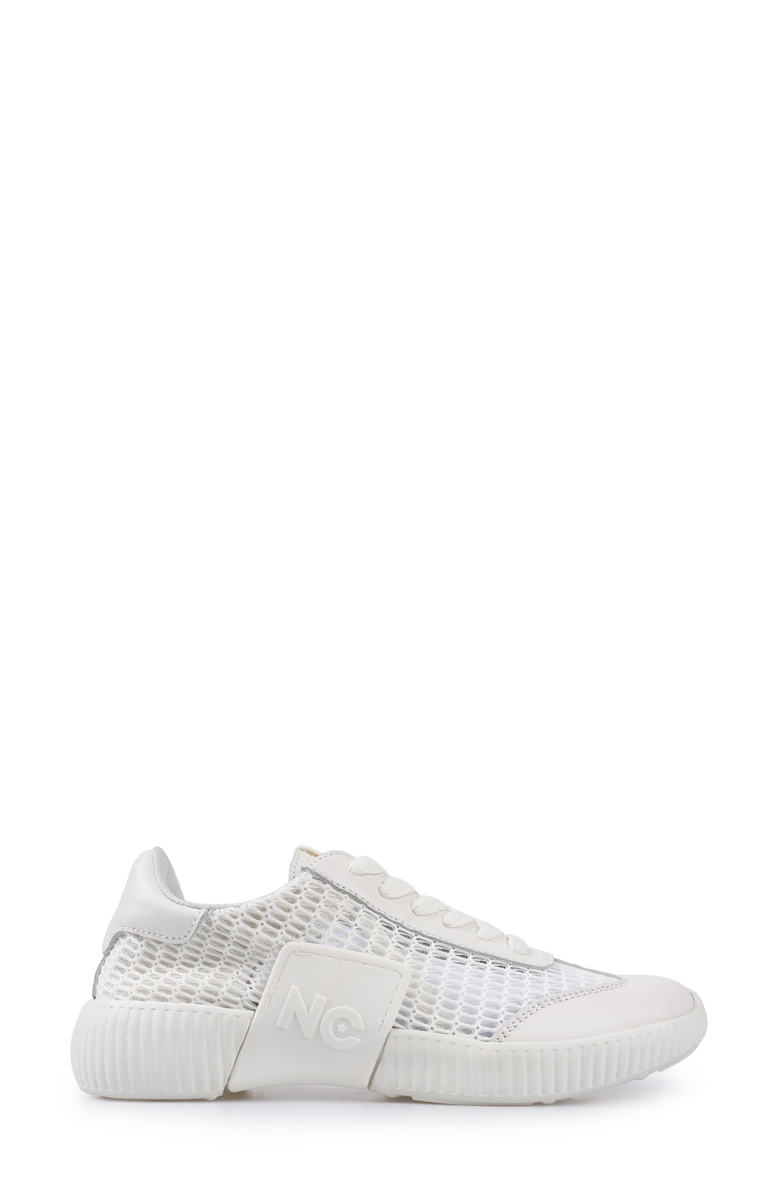 Alinna Sneaker, Alternate, color, WHITE FABRIC