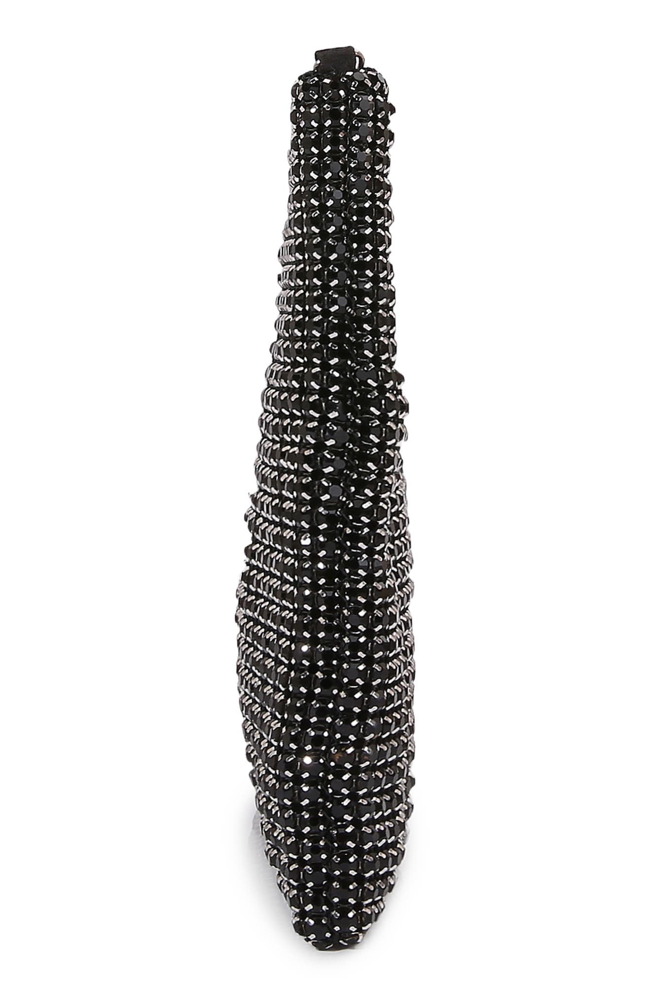 BERNESS Rhinestone Rectangular Clutch, Alternate, color, Black