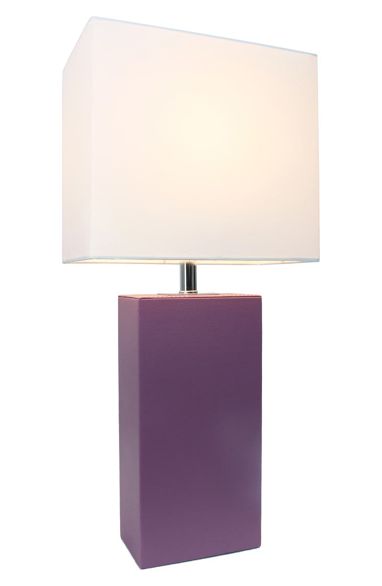 LALIA HOME Lexington Faux Leather Table Lamp, Alternate, color, 