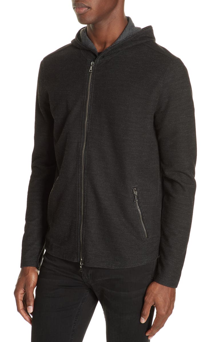 John Varvatos Zip Hoodie, Alternate, color, 
