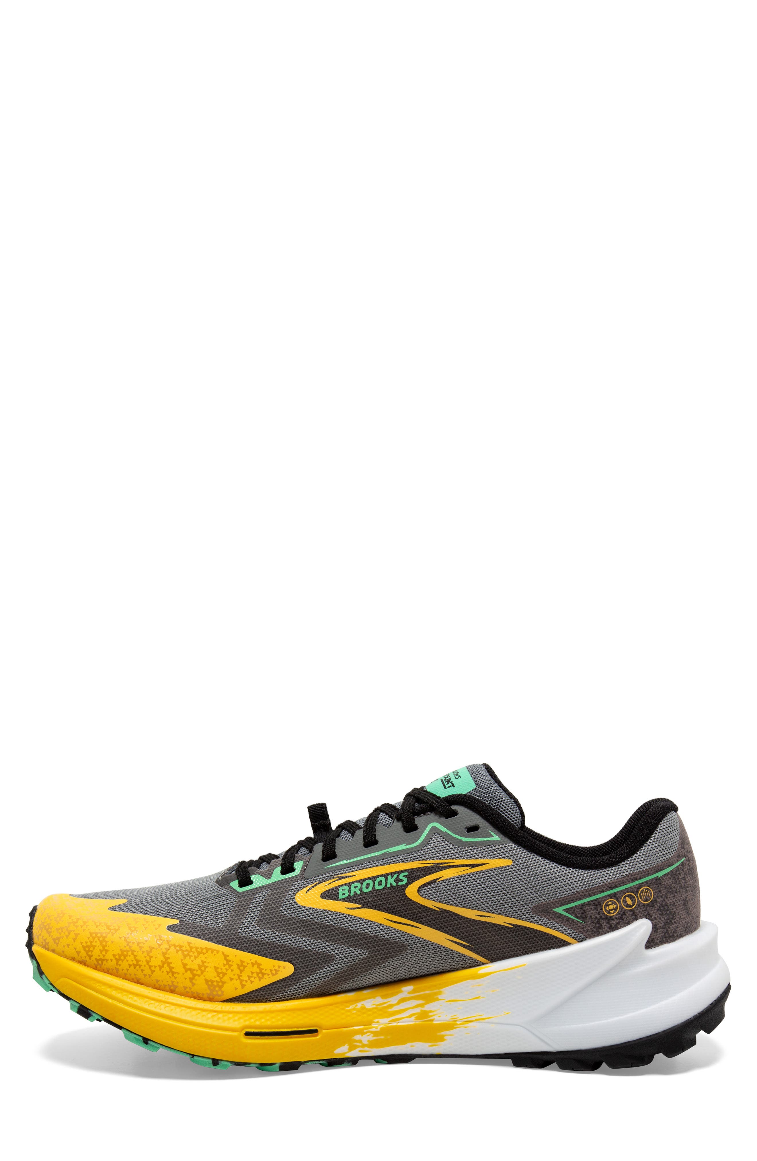 Brooks Catamount 3 Trail Running Shoe, Alternate, color, Lemon Chrome/ Sedona Sage
