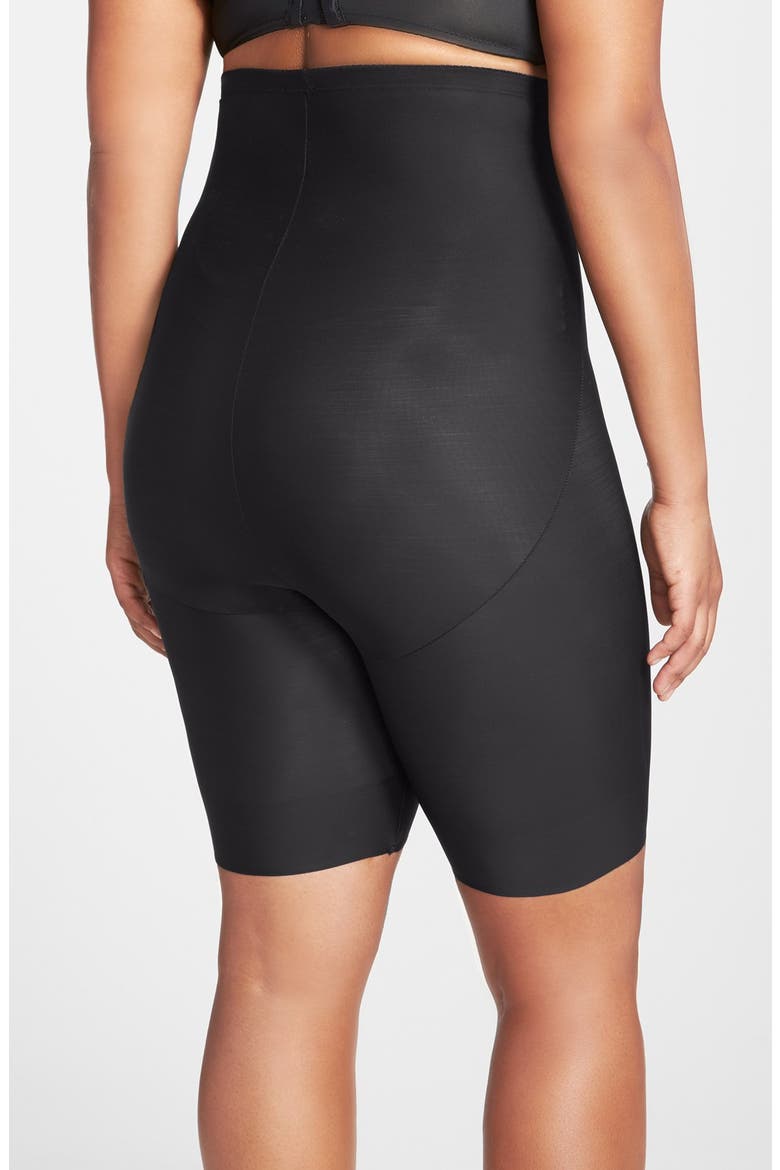 High Waist Thigh Slimmer, Alternate, color, BLACK