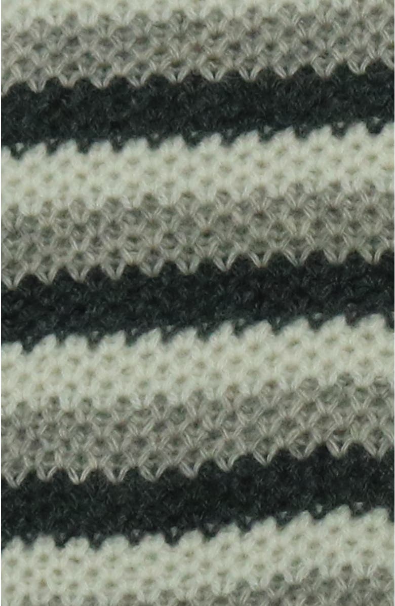 Portolano Cashmere long striped gloves, Alternate, color, Black/Grey