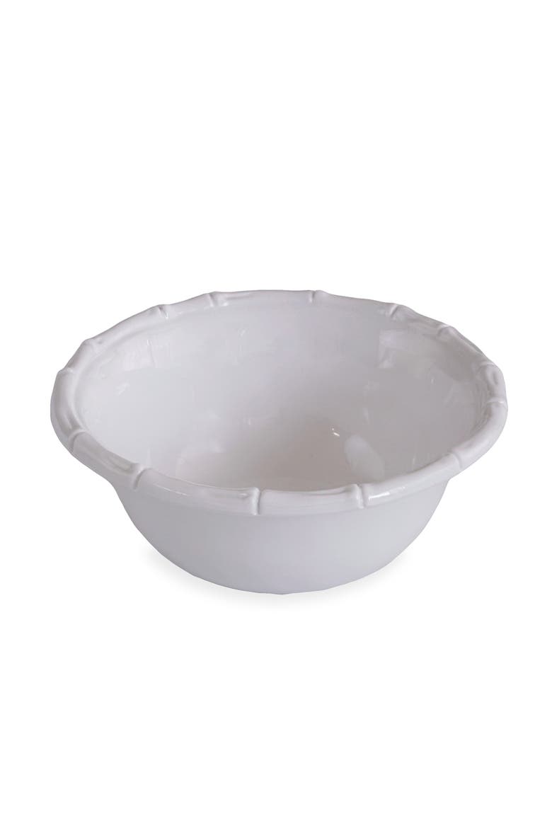 Vida Cane Cereal Bowl, Set of 4, Main, color, White